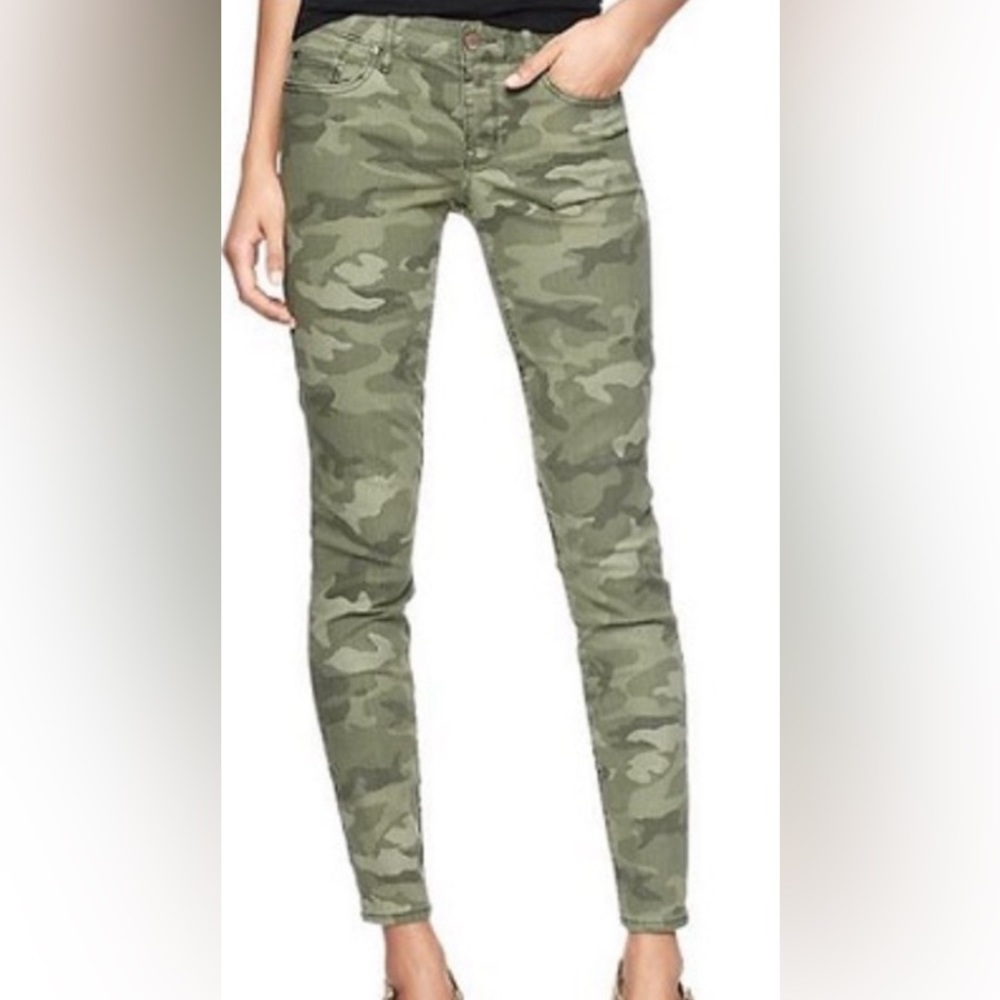 Gap 1969 always skinny Camo jeans